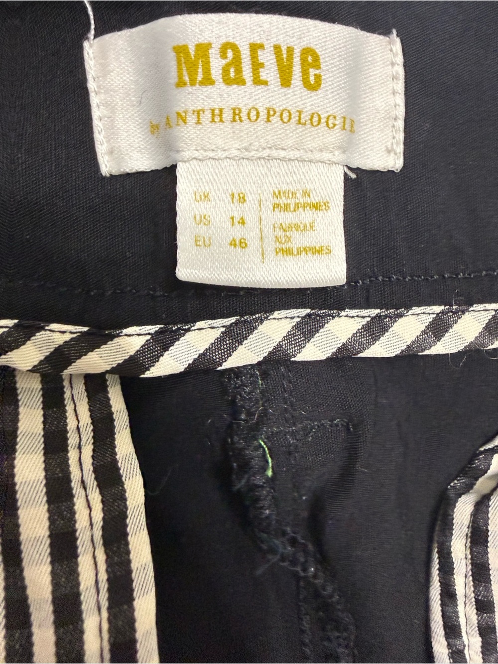 Maeve Anthropologie Black High-Rise Wide Leg Pants - Picture 2 of 8